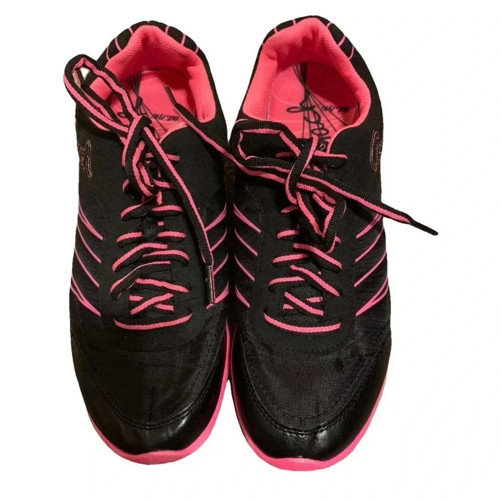 COACH Darla Women’s Sz 8.5 Black and Pink Women's Athletic Tennis Shoes GUC